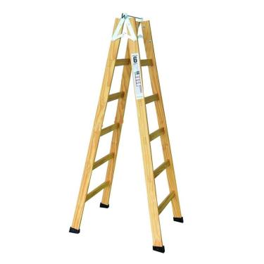 Imagem de Escada Pintor de Madeira com 5 Degraus e Gancho