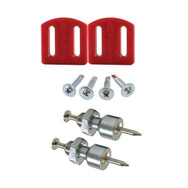 Imagem de Big Horn Kit de reparo de modelo 70144 – Inclui 1 par de paradas e 1 par de conjunto de unhas – Substitui Templaco RK-1