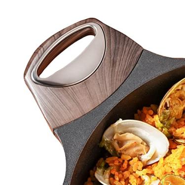 Imagem de SENSARTE Acessórios para substituição de baquelite com alça pequena para saltear compatível apenas com panelas de saltear Sensarte Black Shot da série 24 cm e panela de 4,5 litros