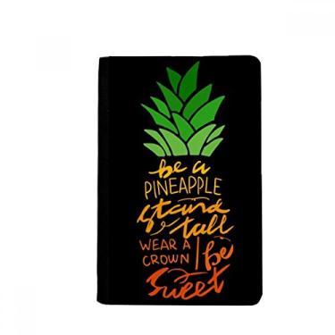 Imagem de Be a Pineapple Stand Tall Quote Passport Holder Notecase Burse Wallet Cover Card Purse, Multicolor