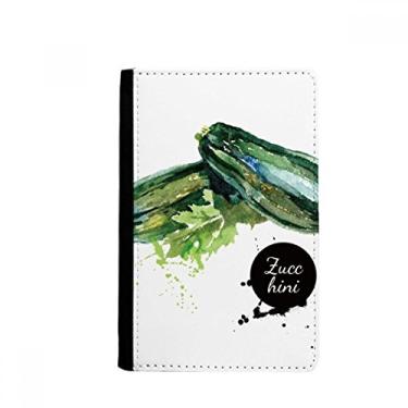 Imagem de Porta-passaporte de aquarela sabor vegetal abobrinha saudável notecase burse capa carteira porta-cartão, Multicolor