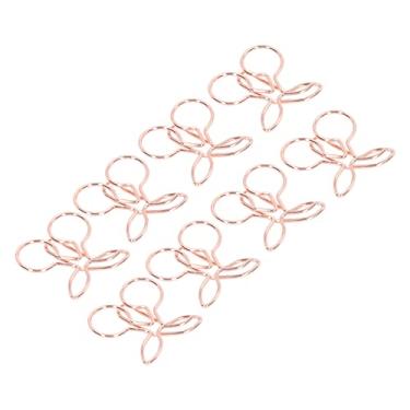 Imagem de Grampos de Metal, Elegantes e Práticos 100 Mini Grampos para Classificar Arquivos (Cereja)