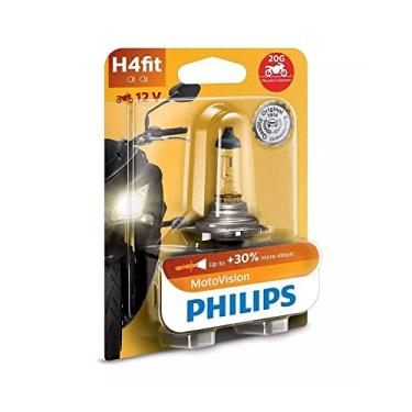 Imagem de Lâmpada Faróis Dianteiros Motocicleta Motovision H4 Philips