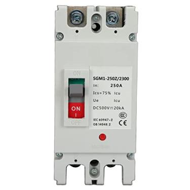 Imagem de Disjuntor DC 500V 250A 2P MCCB Interruptor de Proteção de Bateria Solar Protetor Isolador para de Geração de Energia Fotovoltaica