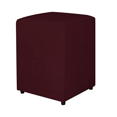 Imagem de Puff Quadrado Decorativo Para Sala Suede Cores - DS Estofados
