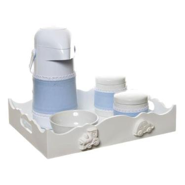 Imagem de Kit Higiene Com Porcelanas E Capa Meios De Transporte Quarto Bebê Meni
