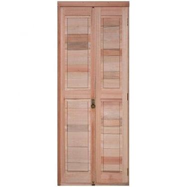 Imagem de Porta de Madeira Camarão 213x74cm com Marco Batente 14cm Ewk P39 Rondosul Natural