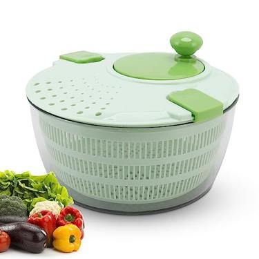 Imagem de Centrifugador De Salada,Secador De Legumes, Escorredor De Salada Multifuncional PP, Lavador De Frutas, Limpeza Fácil, Lavagem, Secagem De Legumes, Frutas, Alface, Verduras, 4l, Para Cozinha Doméstica