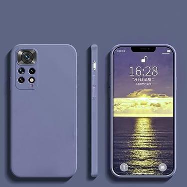 Imagem de Para redmi note 11 12 11s pro plus 5g caso silicone líquido capas de telefone para xiaomi para redmi note 11 12 note11 note12 pro capa macia, cinza, para redmi note11 (global)
