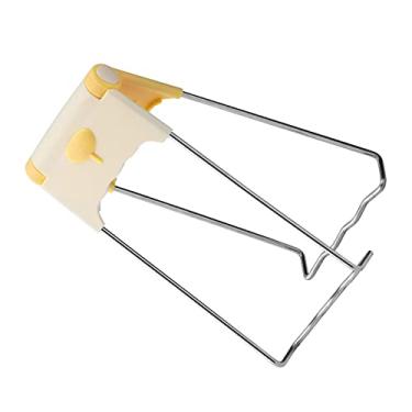 Imagem de Clipe de Placa, Pinças de Placa Quente Profissional Bonito para Restaurante para Cozinha Em Casa (Amarelo)