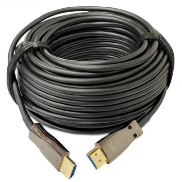 Imagem de Cabo HDMI 2.1 8K Fibra Óptica Ativa 50m para TV Projetor