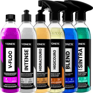 Imagem de Kit Para Lavagem Limpeza Automotiva Couro Carro Moto Vonixx