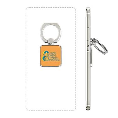 Imagem de Fone de ouvido padrão de música laranja quadrado suporte suporte universal presente