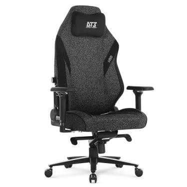 Imagem de Cadeira Gamer DT3 N10, almofada magnética, apoio lombar integrado em 4D, estrutura reforçada em aço, braços 4D+, suporta até 150kg e altura máx. de 1,90m (Black) (N10 - Tam. XL | Revestida em Tecido)