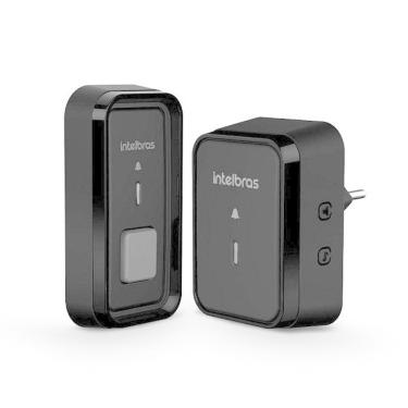 Imagem de Campainha Eletronica CIB101, sem Fio, com Bateria, Preto, 4522000, INTELBRAS