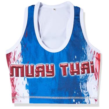 Imagem de Top Compressão Feminino Forração Dupla - 1802 - Muay Thai - P