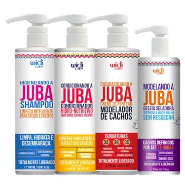 Imagem de Kit Juba Shampoo Condicionador Geleia Modelando E Encaracolando A Juba Widi Care