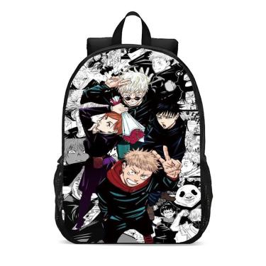 Imagem de Mochila Escolar Infanto Juvenil Anime Jujutsu Kaisen Yuji Itadori Novidades 0174-Unissex