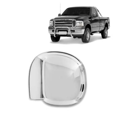 Imagem de Aplique Capa Cromada Retrovisor F-250 2002 2003 2004 - Lado Esquerdo