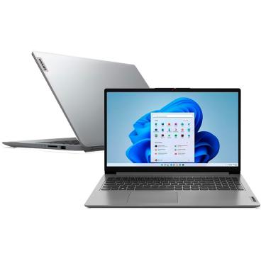 Imagem de Notebook Lenovo Ultrafino Ideapad 1, Core i3-1215U, 8GB, 256GB ssd, Windows Home, 15.6 Polegadas - 82VY000SBR