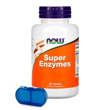 Imagem de Super Enzimas Digestivas Now Foods 90Tabls + Porta Cápsulas