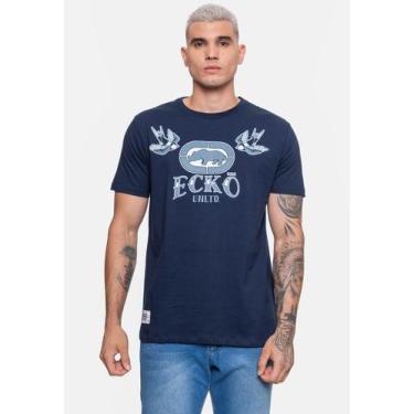 Imagem de Camiseta Ecko Masculina Birds Marinho Navy Hipnose