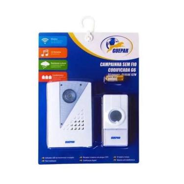 Imagem de Campainha residencial sem fio 127v 70 mts alcance 32 toques