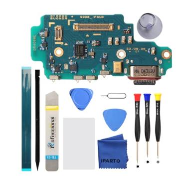 Imagem de iParto Kit de substituição de porta de carregamento para Samsung Galaxy S24 Ultra SM-S928U SM-S928U1 USB Flex Dock Connector Charging Flex Substituição com ferramentas