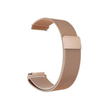Imagem de Estilo no Pulso, Pulseira Milanese 20mm compatível com Amazfit GTS 2 Mini ou GTS cor:Rose Gold