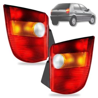 Imagem de Par Lanterna Traseira Palio G1 96 97 98 99 Tricolor