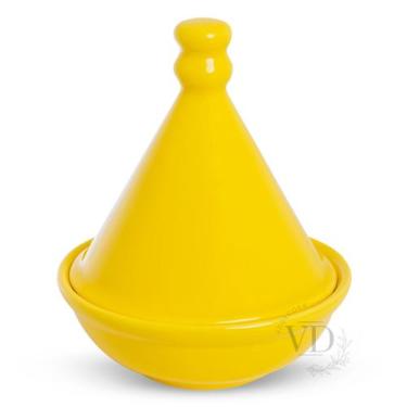 Imagem de Saleiro Marroquino ou Tagine de porcelana - VDDECORA LAR, Amarelo