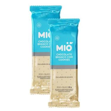 Imagem de Kit 2 Chocolate Mió Branco com Cookies Zero 20g