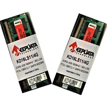 Imagem de 2 Módulos De Memória Ram 4Gb Para Notebook Ddr3l 1600Mhz Pc3l-12800 20