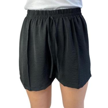 Imagem de Short Feminino Duna Soltinho Leve Moda Tendência Verão Casual Fashion 