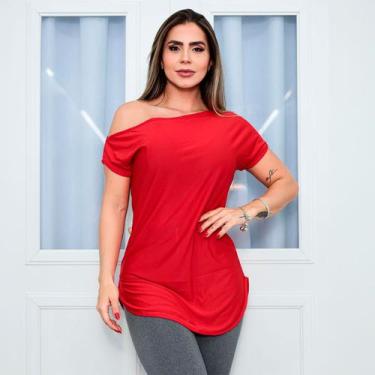 Imagem de Blusa Fitness Feminina Dry Fit Ombro Só Seca Rápido para Academia e Ex