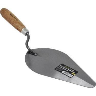 Imagem de Colher Pá De Pedreiro Canto Redondo Em Aço 10 Tradestar