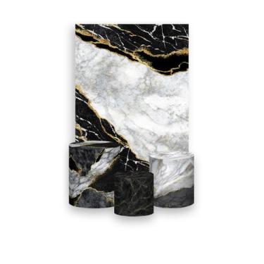 Imagem de Painel De Festa Vertical 1,50 x 2,20 + Trio De Capas Cilindro - Efeito