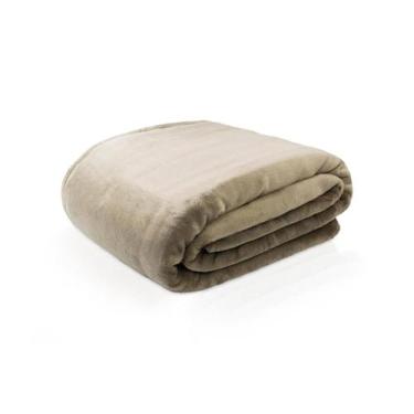 Imagem de Cobertor Velour 300g Casal 180x220 Microfibra Camesa Camurça