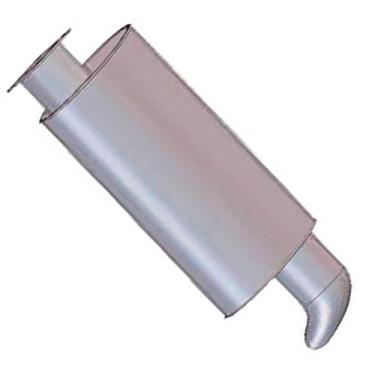 Imagem de Silencioso Volkswagen 12.150 Escapamento Aço Cinza - Bepo