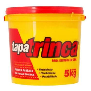 Imagem de Massa Acrílica Tapa Trinca Parede Para Pequenos Reparo 5kg - 02.01.00.