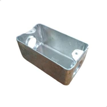 Imagem de Caixa de Passagem Externo 2x4 Alumínio Rosca 3/4 - Massaro