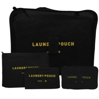 Imagem de Kit Com 4 Necessaire de Viagem - Inter, Preto