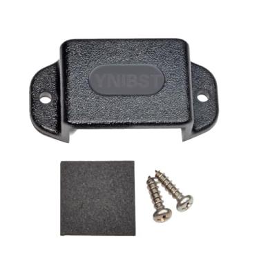 Imagem de YNIBST Suporte universal de rádio portátil pré-perfurado com parafusos autorroscantes e adesivo traseiro, para Motorola Talkabout Midland Kenwood Cobra Walkie Talkie portátil