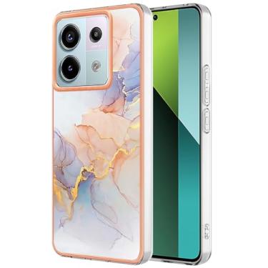 Imagem de Monwutong Capa de telefone de ajuste fino para Redmi Note 13 Pro 5G, capa moderna com estampa de mármore IMD brilhante para meninas, capa de proteção de tela e câmera para Redmi Note 13 Pro 5G,