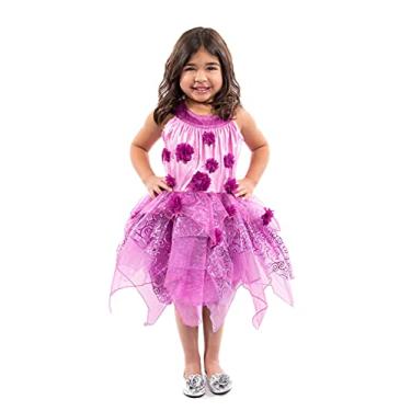 Imagem de Little Adventures Purple Blossom Fairy Dress Up Costume (X-Large Age 7-9) - Machine Washable Child Pretend Play and Party Dress (wings sold separately)