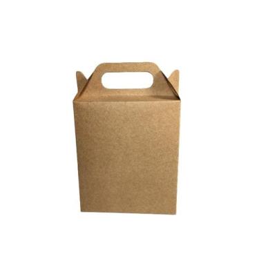 Imagem de 100 Mini Sacola Caixa De Papel Para Lembrancinha 16x4x10,5 - Gráfica U