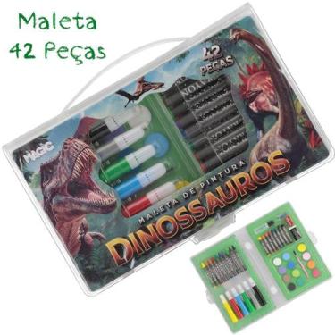 Imagem de Estojo de Pintura com 42 Peças - Tema Dinossauros  Magic