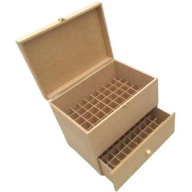 Imagem de Caixa porta esmalte 120 divisórias mdf cru - DZX Distribuidora, SEM ES