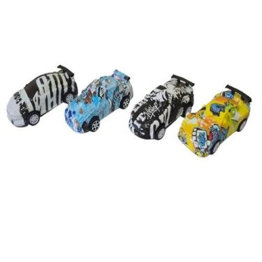 Imagem de Kit 4 peças Brinquedo Carros Races à Fricção Sortido - Company kids
