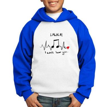 Imagem de Moletom Infantil La La Lá - Foca na Moda, Branco, Azul, 14